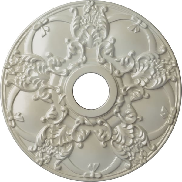Ekena Millwork Norwich Ceiling Medallion (Fits Canopies up to 4 1/2"), 18"OD x 3 1/2"ID x 1 3/8"P, Flash Blue CM18NOFBS - main